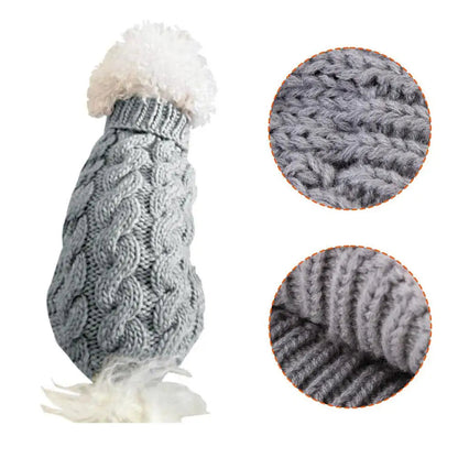 Pet Dog Clothes Sweater Fashion Autumn Winter Warm Dog Sweater Knitted Coat Knitwear for Small Puppy Clothing PawPrint Treasures