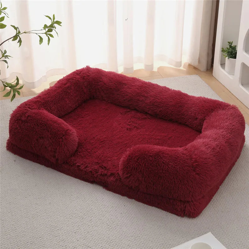 Luxury Winter Warm Large Dog Sofa Bed Dog Kneel Cat Mats House Cushion Pet Sleeping Sofa Beds Mat for Large and Small Dog PawPrint Treasures