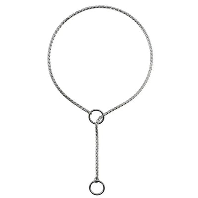 Stainless Steel Dog Choke Chain Collar Puppy Metal Snake Chain Pet Show Slip Collar Choker for Training Small Medium Large Dogs