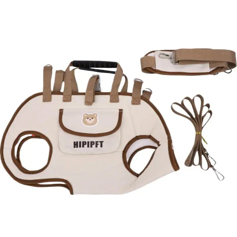 Everyday Travel Carrier for Pet Convertible Shoulder/Hand Bag with Harness Clip Comfortable and Portable for Vet Visits Shopping