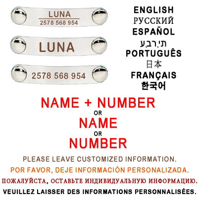 Personalized ID Paw Dog Collar Adjustable Nylon with Bell Custom Engraving Puppy Kittens Necklace for Cat Collar