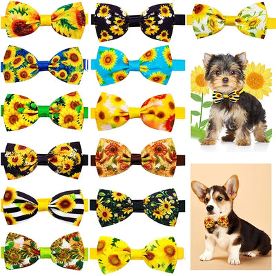 10pcs Pet Accessories Small Dog Bow Tie For Puppy Dog Bowties Collar Adjustable Girl Dogs Bowtie For Cat Dog Collar Pet Supplier