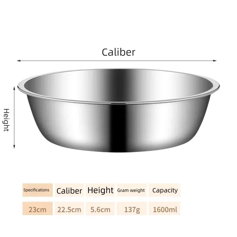 Metal Dog Cat Stainless Steel Pet Bowl Food Drinking Bowl for Small Medium Big Dogs GWSWS01