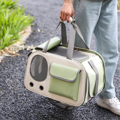 Portable Pet Carrier Cat Bag For Cats And Dogs Ideal For Travel And Outdoor Activities Suitable For Cats And Small Dogs