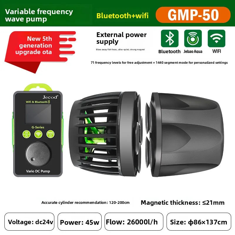 2026 Jebao Jecod Aquarium Vario Wavemaker Water Pump GMP Series Bluetooth APP Manual Controlled Coral Reef Fish Tank PawPrint Treasures
