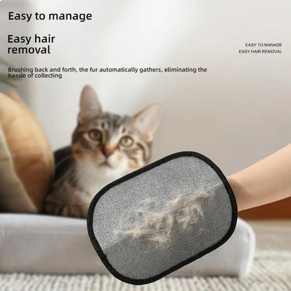 Cat Hair Brush Pet Removal Gloves Double-Sided Pet Grooming Gloves Kitten Cleaning Tool Dog Deshedding Brush Pet Supplies ﻿