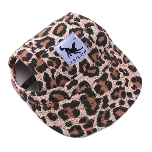 Summer Pet Dog Hat Cap Outdoor Dog Baseball Cap Canvas Small Dog Sunscreen Accessories