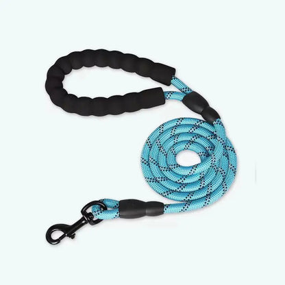 Reflective Comfortable Padded Handle - Double Heavy Duty Traction Rope For Strong Dogs Enhance Safety And Control PawPrint Treasures
