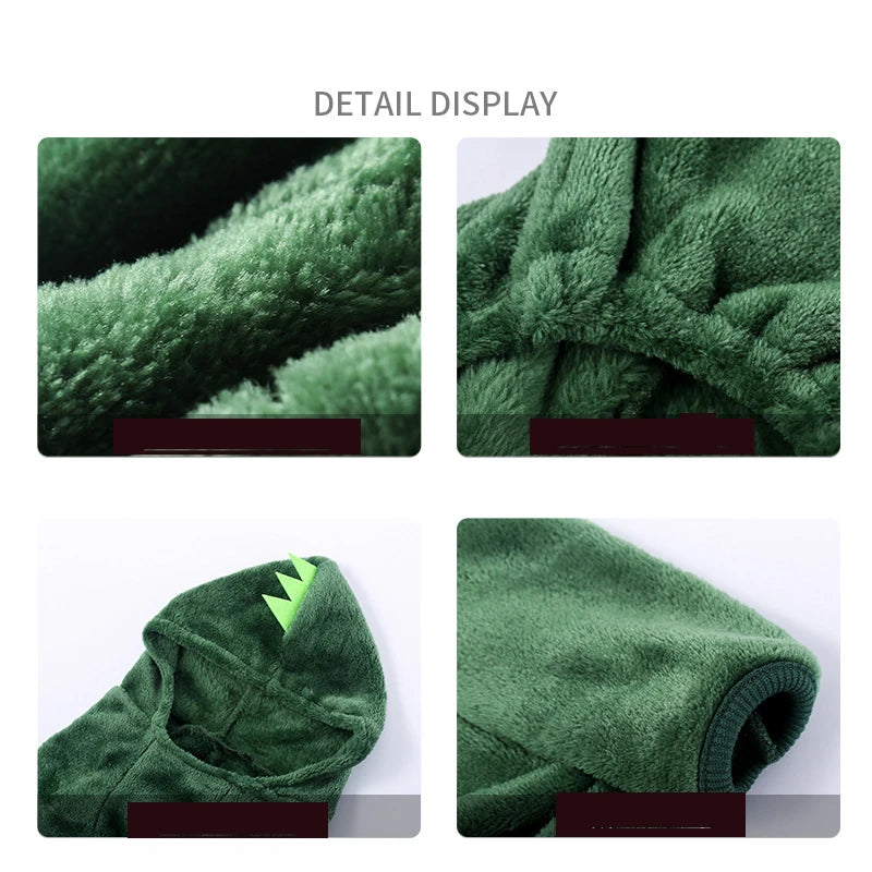 Pet Dog Clothes Warm Soft Fleece Dogs Jumpsuits Pet Clothing for Small Dogs Puppy Cats Hoodies Chihuahua Yorkshire Costume Coats PawPrint Treasures
