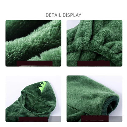 Pet Dog Clothes Warm Soft Fleece Dogs Jumpsuits Pet Clothing for Small Dogs Puppy Cats Hoodies Chihuahua Yorkshire Costume Coats PawPrint Treasures