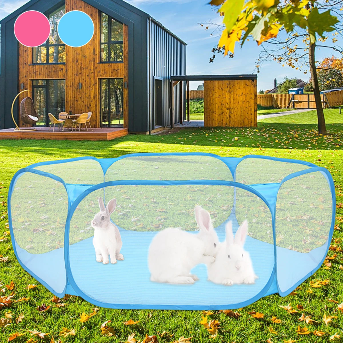 Portable Pet Playpen Cat Dog Cage Tent Playpen Folding Fence For Hamster Hedgehog Small Animals Breathable Puppy Outdoor Pet Hot PawPrint Treasures