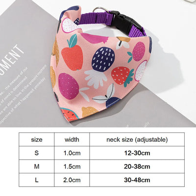 Dog Bandana Collar Scarf for Puppy & Cat Small Medium Large Dogs Adjustable Collars Pet Handkerchief Bibs Dress-up Accessories