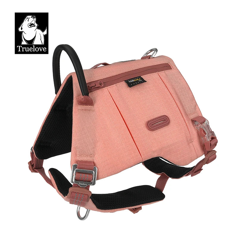 Truelove Dog Backpack Pet Harness Manufacturer Adjustable Tactical Handle Full Body Dog Vest for Hiking Training Outdoor TLB2251