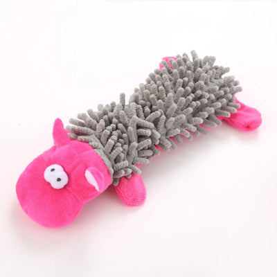 New Plush Squeaky Puppy Chew Toys Interactive Teething Training Dog Toys for Small Dogs Cute Donkey Design