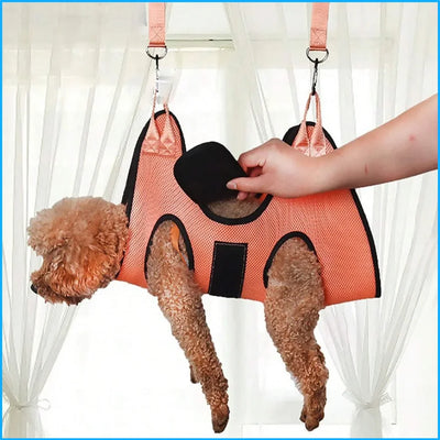 Pet Grooming Hammock Cat Dog Nail Clipper Fixer Teddy Hook Type Feeding Anti-scratch Artifact Restraint Bag Pet Accessories