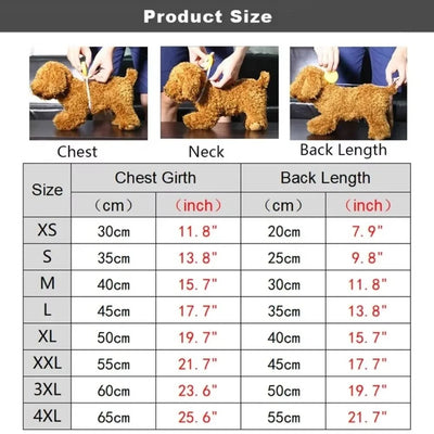 Winter Warm Dog Jumpsuit XS-4XL Fleece Pet Dog Clothes Chihuahua Poodle Bear Dinosaurs Pajamas Coat For Small Medium Dogs