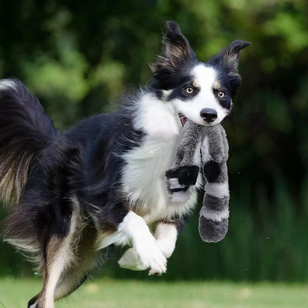 Skinny No Stuffing Squeaky Plush Dog Chew Toys Cute Simulated Animal Shape Dog Chewing Toy Durable Pet Puppy Toy with Squeakers