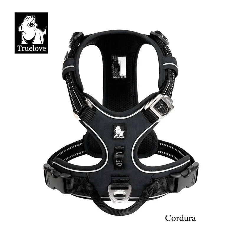 TRUE LOVE TLH5654 No Pull Dog Harness Nylon Reflective Adjustable Step-in Comfortable Pet Harness
