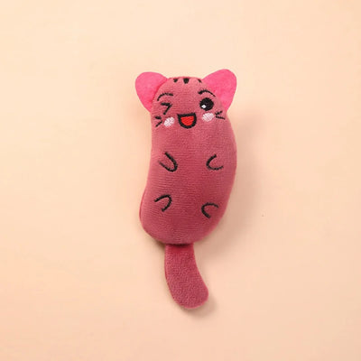 Cartoon cat and dog toy Bite resistant puppy plush doll Cat grinding teeth cleaning interactive toy