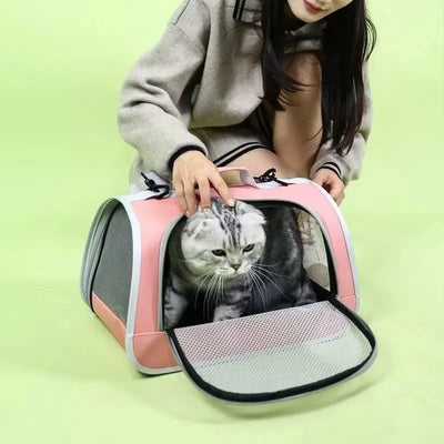 Pet Outing Portable Cat Dogs Handbag Summer Breathable Carrier Travel Puppy Kitten Single Shoulder Bag Pet Carrying Bag Supplie