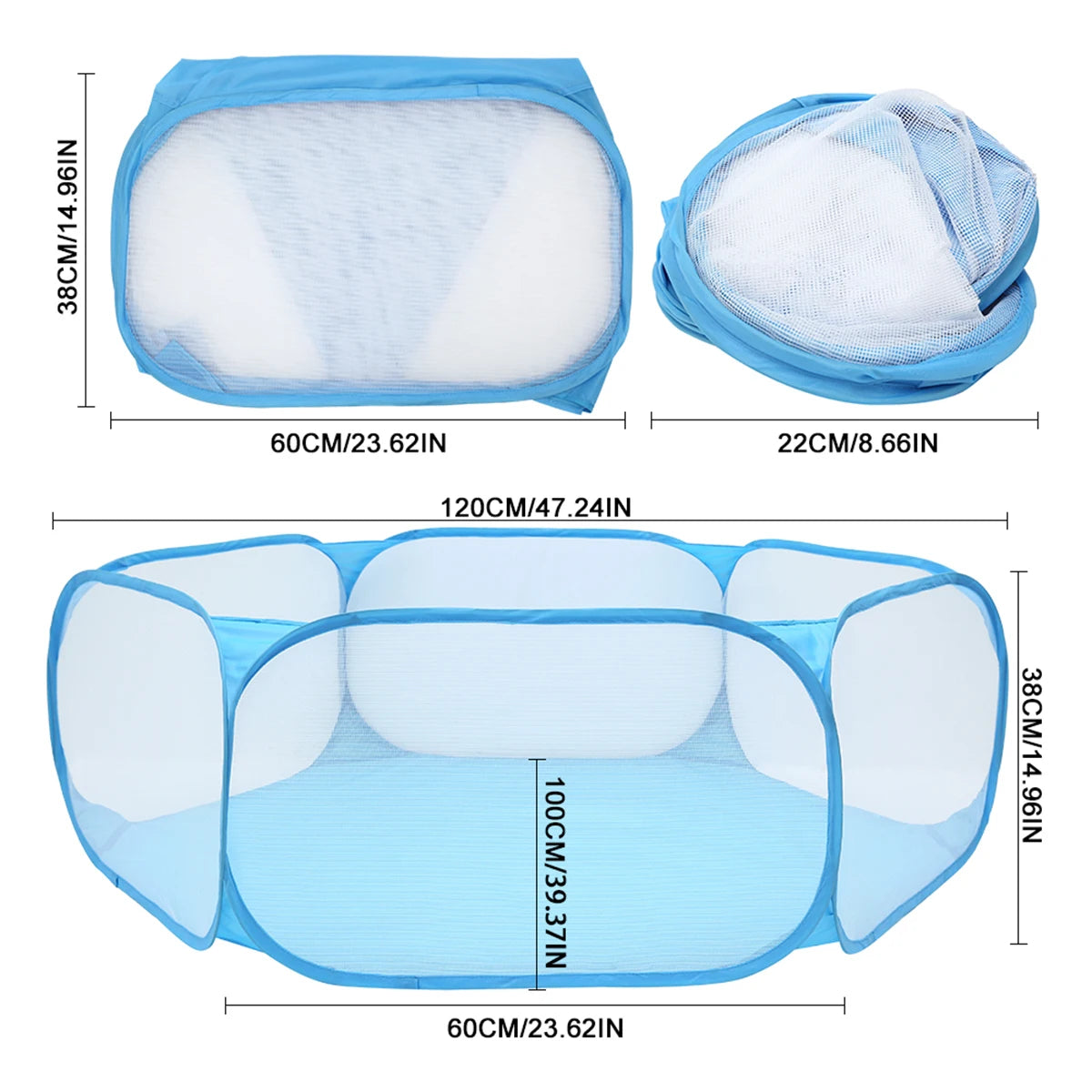 Portable Pet Playpen Cat Dog Cage Tent Playpen Folding Fence For Hamster Hedgehog Small Animals Breathable Puppy Outdoor Pet Hot PawPrint Treasures