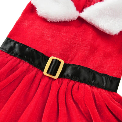 Cute Pet Dresses For Christmas Cosplay Dog Princess Skirt For Small Medium Dogs Cats Kitten Soft Cozy Pets Dresses Kitty Costume
