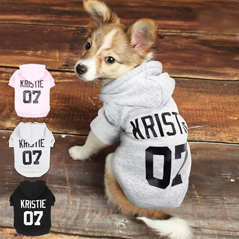 Custom Pet Dog Clothes, Puppy Hoodies, Warm Coat for Large Dogs, Jacket, Sweater, French Bulldog Clothing, Autumn, Winter PawPrint Treasures