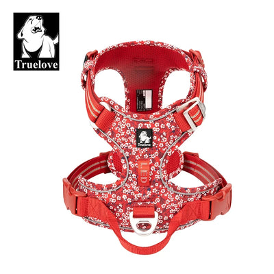 TRUE LOVE TLH5654 No Pull Dog Harness Nylon Reflective Adjustable Step-in Comfortable Pet Harness