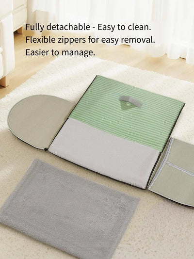 Winter thickened closed pet bed - Portable dog house  Cat shelter - Large medium-sized dog enclosure with washable mattress