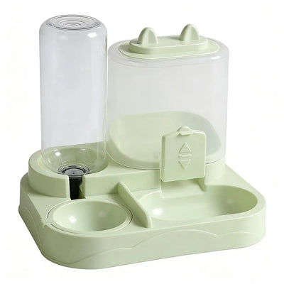 Pet Feeder Dual Food Bowl All-in-One Automatic Food Water Dispenser Large Capacity Food Storage Dispenser Pet Supplies