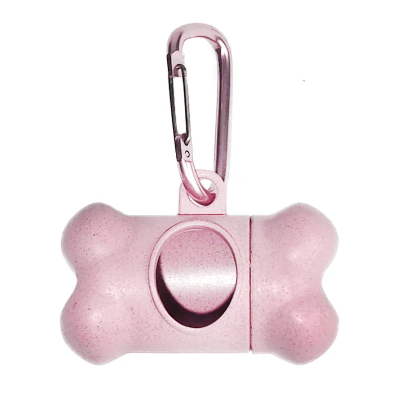 Pet Dog Poop Bag Bone Shape Dispenser Waste Garbage Carrier Holder Dispensers Poop Bag Dogs Trash Cleaning Tool Pet Products