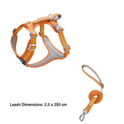 Dog Leash Anti-Pull Pet Harness Comfortable Outdoor Dog Leash Reflective Dog Harness Durable and Stain-Resistant