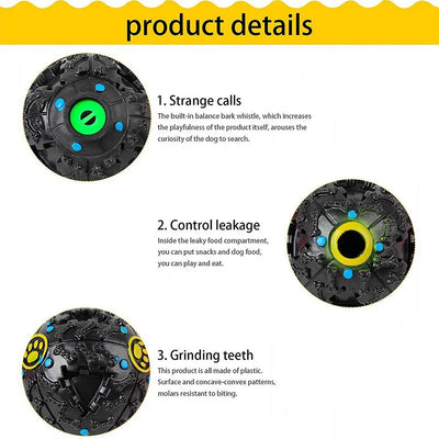 Candy Color Squall Ball Pet Food Dropping Ball Pet Puzzle the Toy Dog Toy Sounding Toy Squeaky Ball round