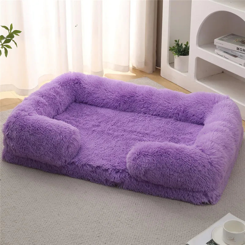 Luxury Winter Warm Large Dog Sofa Bed Dog Kneel Cat Mats House Cushion Pet Sleeping Sofa Beds Mat for Large and Small Dog PawPrint Treasures