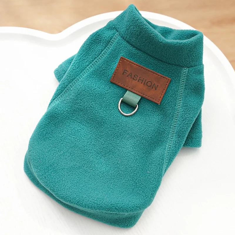 Winter Warm Dog Clothes for Small Dogs Fashion Dog Hoodies Cute Solid Puppy Sweatshirt Soft Cat Pullovers Chihuahua Pet Hoodies