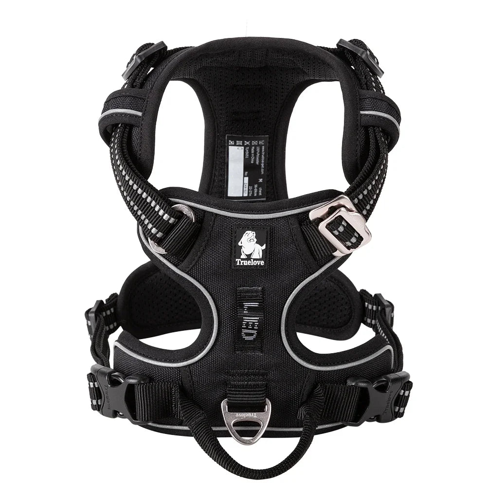 TRUE LOVE TLH5654 No Pull Dog Harness Nylon Reflective Adjustable Step-in Comfortable Pet Harness