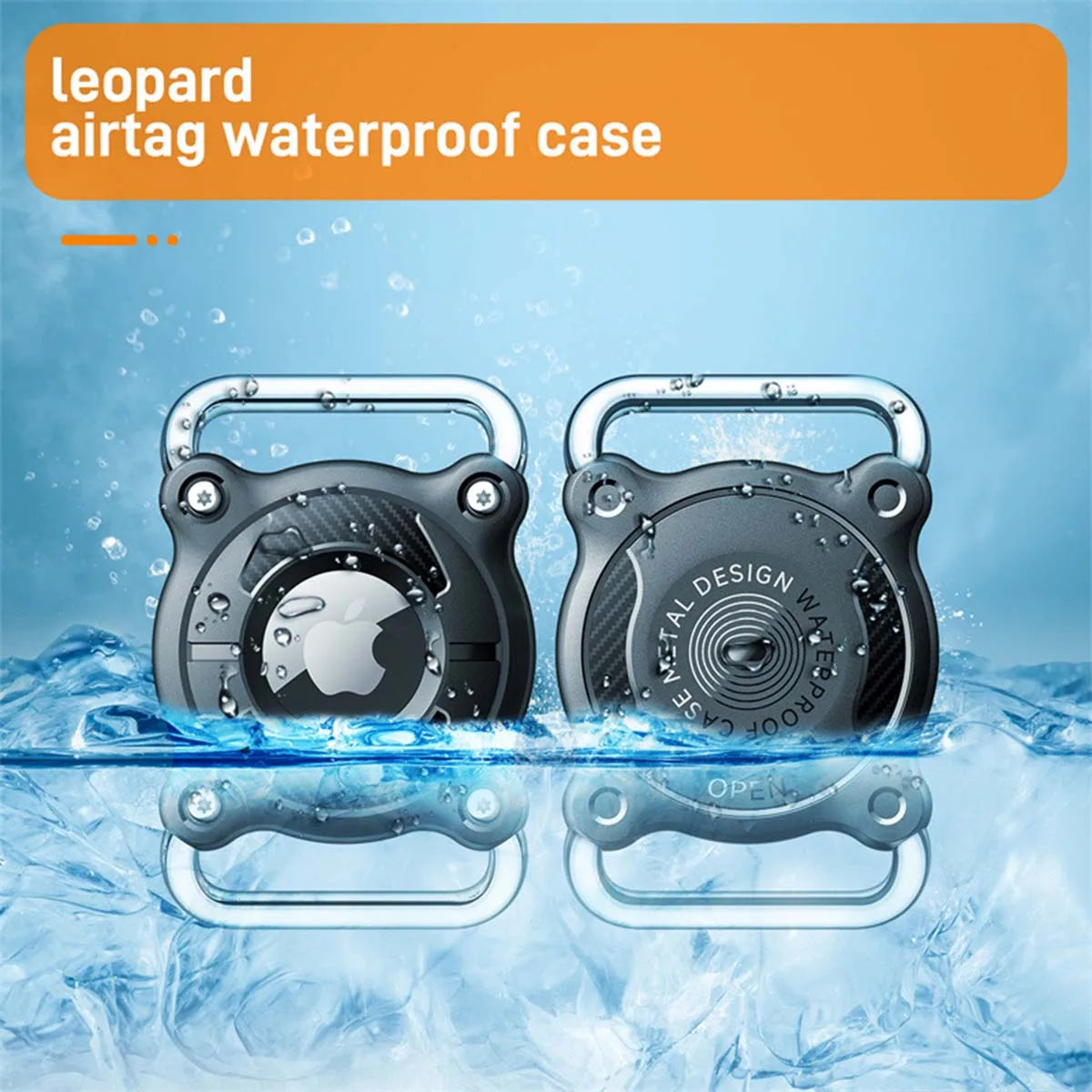 Waterproof Protective Case for AirTag with Removable Metal Loop Durable Light Weight AirTag Case Suitable for Dog Cat Pet Collar