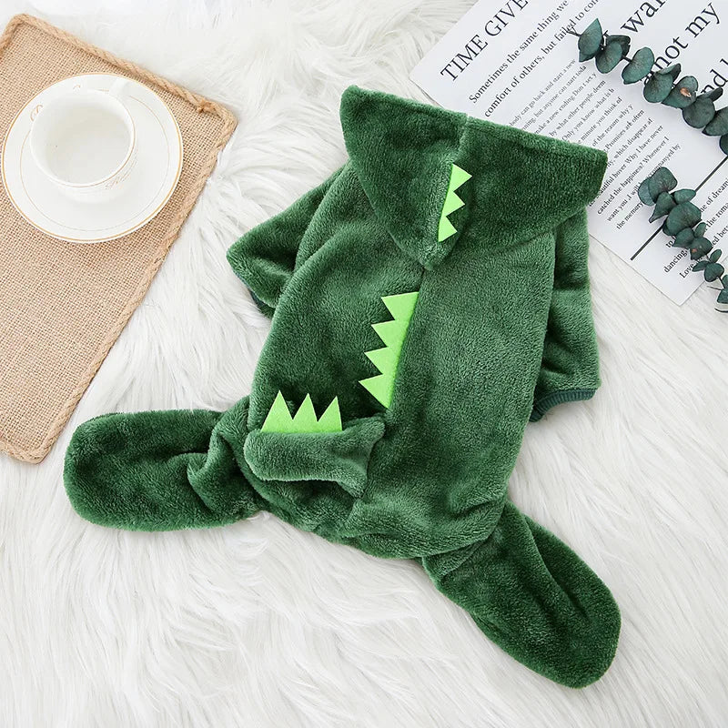 Pet Dog Clothes Warm Soft Fleece Dogs Jumpsuits Pet Clothing for Small Dogs Puppy Cats Hoodies Chihuahua Yorkshire Costume Coats PawPrint Treasures