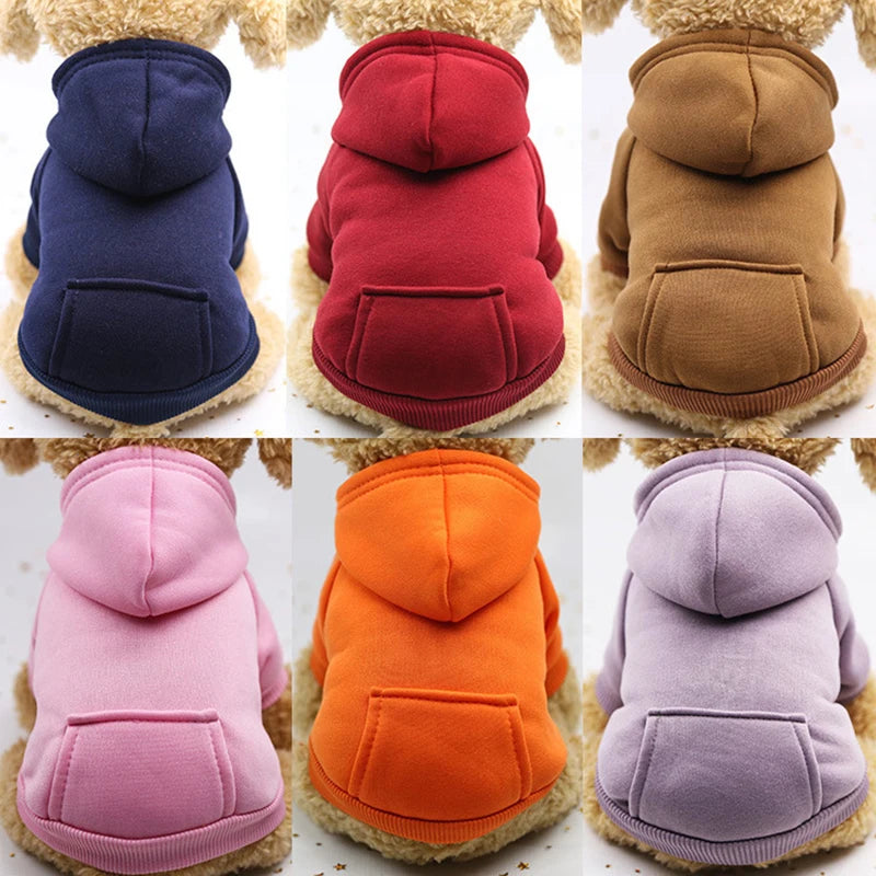 Pet Dog Clothes For Small Dogs Clothing Warm Clothing for Chihuahua Coat Puppy Outfit Pet Clothes for French Bulldog Hoodies PawPrint Treasures