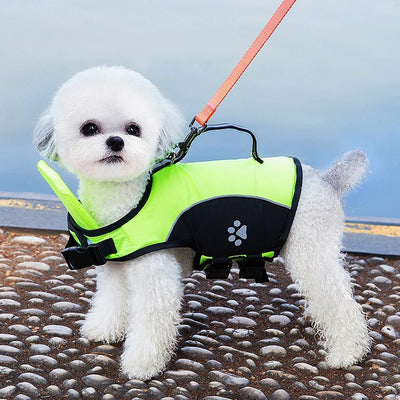 Dog Life Jacket with Traction Pet Life Vest for Small Medium Large Dogs Swimming Summer Clothing for Dogs Cat Playing with Water