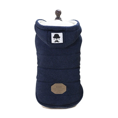 Hooded Pet Dog Jacket Coat For Small Medium Dogs Cats Autumn Winter Warm Puppy Clothing Windproof Cat Clothing Chihuahua Costume
