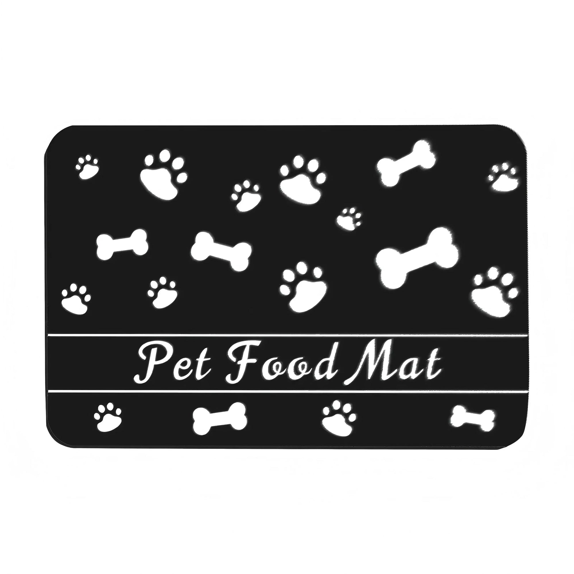 Pet Feeding Dropshipping Pet Placemat for Food and Water Bowl with Waterproof Rubber Backing Quick Dry Water Mat for Dog Cat