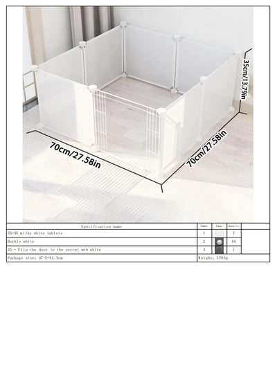 Multifunctional DIY Pet Fence Dog Fence Transparent Dog Fence Dog Cage Cat Fence Rabbit Isolation Fence