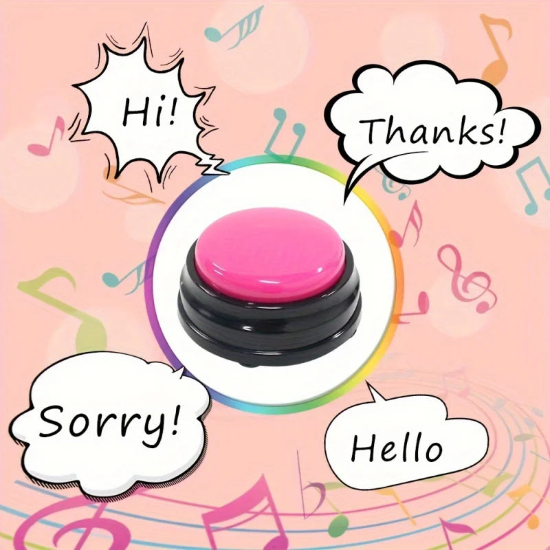 Recording Button, Pet Toy, Dog Communication Button, Pet Training Buzzer, Conversation Recording Button, Smart Toy