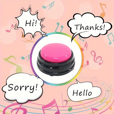 Recording Button, Pet Toy, Dog Communication Button, Pet Training Buzzer, Conversation Recording Button, Smart Toy