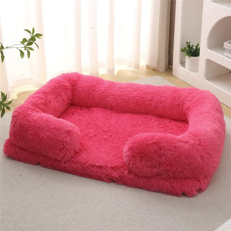 Luxury Winter Warm Large Dog Sofa Bed Dog Kneel Cat Mats House Cushion Pet Sleeping Sofa Beds Mat for Large and Small Dog PawPrint Treasures