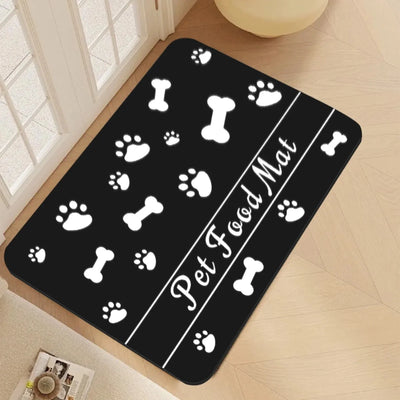 Pet Feeding Dropshipping Pet Placemat for Food and Water Bowl with Waterproof Rubber Backing Quick Dry Water Mat for Dog Cat