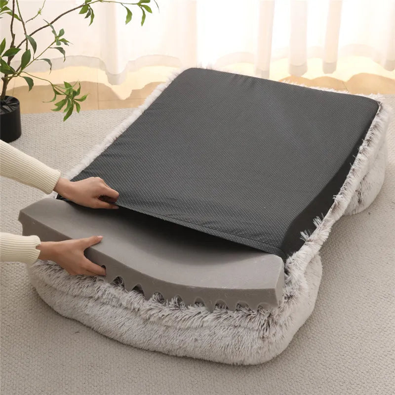 Luxury Winter Warm Large Dog Sofa Bed Dog Kneel Cat Mats House Cushion Pet Sleeping Sofa Beds Mat for Large and Small Dog PawPrint Treasures