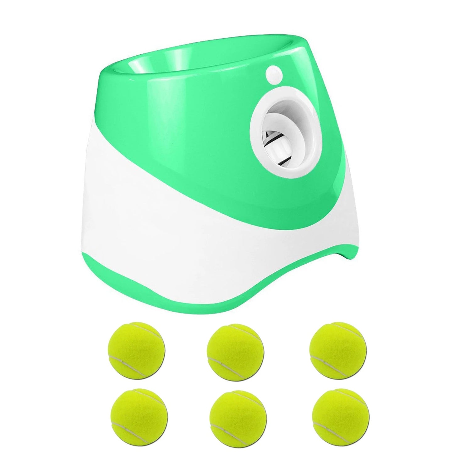 Dog Launcher Automatic Dogs Chase Toy Tennis Throwing Pinball Machine Fun Interactive Throw Rechargable Catapult USB Charging PawPrint Treasures