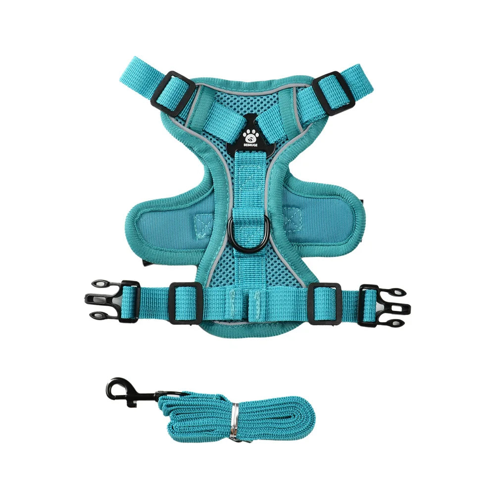 Pet Cat Chest Strap For Small Medium Dogs Cats Hiking Outdoor Kitten Adjustable Belt Rope Reflective Dog Leash Sphynx Supplies